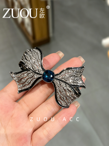 ZUOOU | Elegant Luxury Stylish Bow Crystal Clamp 2026 Version