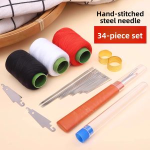 Traditional 34-Piece Set Large Nose Steel Needles for Sewing Clothes And Quilts Durable And Long-Lasting Hand Sewing Needles