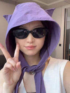 Mũ Che Nắng Chống Tia UV Cho Nữ Mũ Bảo Vệ Tai Mũ Che Nắng Hình Tai Mèo Nhỏ Mũ Che Nắng Hình Quái Vật Nhỏ Mũ Che Nắng Mùa Hè