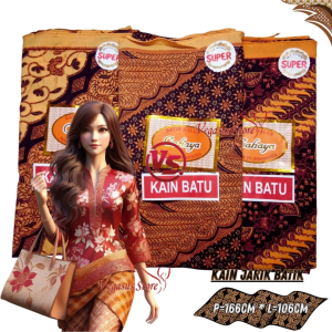 3Pcs Kain Panjang Jarik Batik Kain Cahaya Batu Solo Halus Tebal 100% Cotton Ukuran 166cm x 106cm