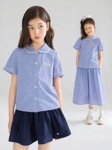 MUCMUKN | High Thread Count Cotton School Girl Plaid Shirt Dress Set