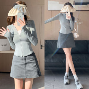 CCW แจ็คเก็ตป้องกันรังสียูวีป้องกันแสงแดดผ้าไหมน้ำแข็งแบบบางมีคุณสมบัติป้องกันอันตรายจากภายนอก