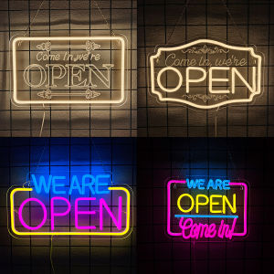 Open Neon Sign For Wall DecorLed Neon Light For BarsStoresWindowOutdoorSalonCoffeeShopClubHotelRestaurantPartyWindow
