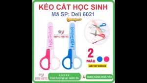 [SALE] Kéo Cắt học sinh Deli 6021 Kéo Dành Học Sinh Văn phòng Gia Đình