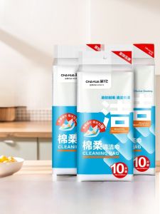 Tea Flower Dishcloth Kitchen Special Brush Dishcloth Non-shedding Easy to Clean Cotton Kitchen Cleaning Tool Dish Towel