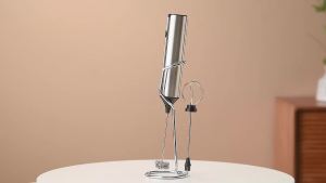 cliton | Máy Trộn Cầm Tay Chạy Điện Không Dây Có Thể Sạc Lại 3 Tốc Độ 2 Máy Đánh Trứng Bằng Thép Không Gỉ Bền Bỉ Đa Chức Năng Để Tạo Bọt Sữa Matcha