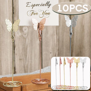 คลิปจระเข้ผีเสื้อขนาดเล็ก3D 10ชิ้นขนาด12/13/14ซม. พร้อมข้อความสร้างสรรค์ตัวยึดที่นั่งงานแต่งงาน