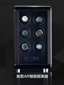 Luxury Gift Watch Winder แบรนด์หรูระดับ 2/4/6/9/12 ช่องนาฬิกาแสดงช่องนาฬิกาอัตโนมัติ Winder กล่องนาฬิกากลไก Dual กล่องนาฬิกาพร้อมกล่องแสดงนาฬิกาด้วยลายนิ้วมือรุ่น กล่องหมุนนาฬิกา MQ-63