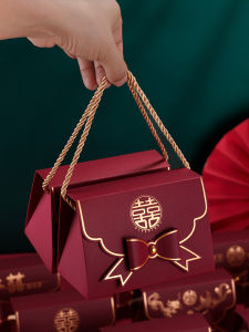 กล่องใส่ขนมหวานแต่งงาน 2025 กล่องของขวัญแบบถือได้ระดับไฮเอนด์ กล่องบรรจุภัณฑ์ กล่องเปล่า กล่องใส่ขนมหวาน กล่องของขวัญ