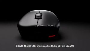 Chuột gaming không dây eSports BenQ ZOWIE U2 (Wireless) thiết kế riêng cho Claw-Grip bánh lăn 24 nấc - Hàng Chính Hãng