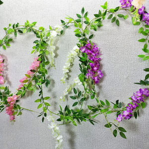 Bunga Wisteria Hias Tanaman Plastik Rambat Artificial Ornamen Dekorasi Rumah Wedding COD PBP68