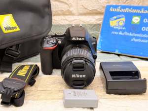 NikonD3500+18-55 เมนูไทย สภาพสวย มีBluetooth ใช้งานได้ปกติทุกระบบ