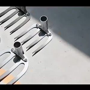 【1-3 Days Delivery】Agricultural rake manganese steel toothed plow rake flat loosening rake with four teeth