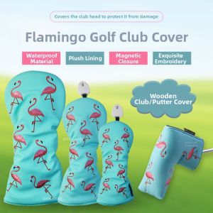 Dominant | Waterproof Flamingo Golf Club Cover