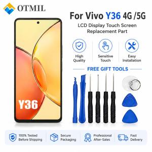 6.64 Display For Vivo Y36 4G 5G LCD Display Touch Screen Digitizer Assembly Replacement for Vivo Y36 V2247 Screen No Frame