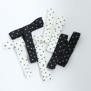 10pcs/lot Classical Polka Dot Bows Polyester Double Layer Satin Bow For DIY Girls Hair Accessories Hair Clip Clothes Decor