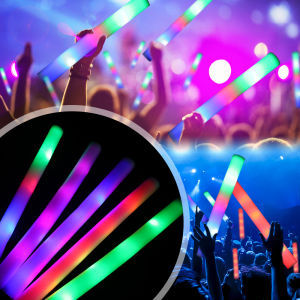 【Free Shipping】LED Luminous Sticks Concert Party Rave Foam Glow Stick Fluorescent Dark Light for Bar Birthday Festival Supplies Accessories