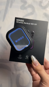 MINISO MS109 In-Ear Mini Wireless Bluetooth 6.0 Earphones AI Translation Bluetooth Earbuds TWS Smart Headset HiFi Sound Noise Cancelling Clear Calls Long Battery Lightweight Portable Daily Use Travel