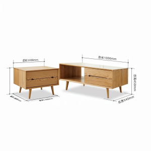 YUANSHI YUANSU | Real Wood Simple and Modern Coffee Table