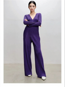 Dopamine Dress Early Autumn Pleated Fabric Trousers