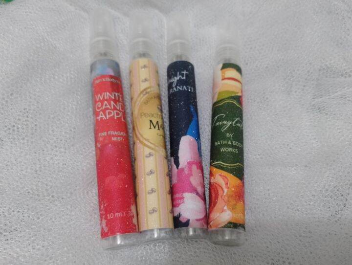 10ml slim spray glass EMPTY (WALANG LAMAN) bottle with sticker label ...