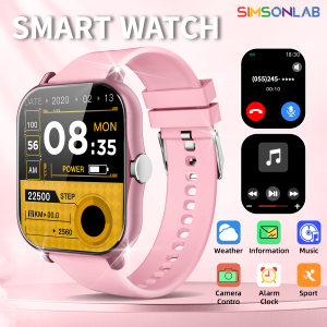 NEW Smart Watch Full Screen Multi-color Watch Strap Wireless Call For Android/IOS Message Reminder Outdoor Sport Watch Men Women