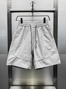 Trendy Breathable Casual Shorts Mens Summer New Loose Solid Color Five-Part Korean Version Sporty Pants Straight Leg Fit