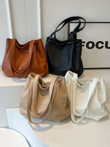 Fashionable Retro Large Capacity Tote Bag 2025 New Style Single Shoulder Bag for Commuting And Studying Ladies Handbag