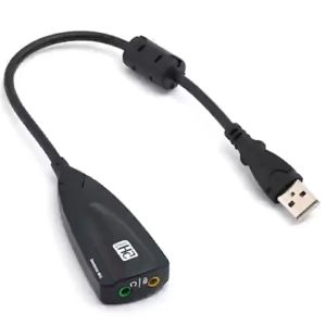 7.1 Channel External USB Sound Card With 3.5mm Jack USB Audio Adapter For Headphone and Microphone