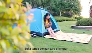 PAKET HEMAT Tenda Camping 3-4 Orang Piknik Outdoor Set Kursi Lipat  Tenda Kemah