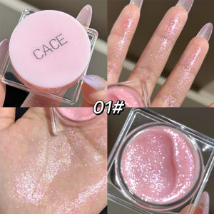 Diamond Sparkle Highlighter Cream Monochrome Shimmering Pearl Silver Face Contour Brighten Makeup Clear Glitter Flash Highlight