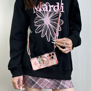 16Pro Max Phone Case with Lanyard Full Cover Protective Shell Crossbody Stand Anti-Fall for 16Pro 17Magnetic Base 14Plus New Model 15Pro Neck Friendly 13 Lens Protection