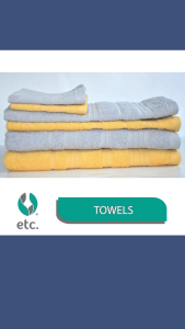 ETC Bath Towel 27 in x 55 in 100% White Gold Cotton (TOW01-03)