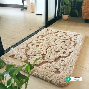 Bathroom Entrance Anti-Slip Thick Durable Carpet Water Absorbent Mat Home Use Rug Simple Style Machine Washable Floor Pad