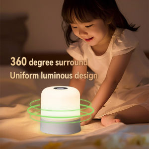 Dimmable Night Lamp Rechargeable Bedside Lamp LED Touch Lights Type-C Dim Light Small Bedside Lamps Rechargeable for Home Bedroom Office Hallways