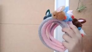 Murah Banget - Bando Korea Anak Perempuan Motif Kelinci Bulu Polos / Bando Kelinci Fashion / Aksesoris Fashion Anak Bando Bulu Lucu