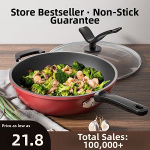 Diamond Non-Stick Stir-Fry Pan For Home Use
