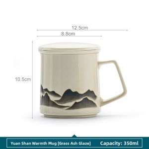 SANXUN | Tea Infuser Mug with Filter Lid for Office and Home Use