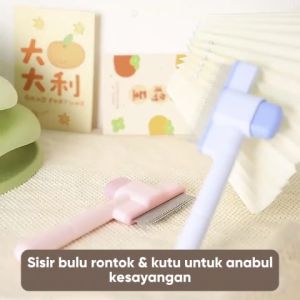 FOCAT Sisir Grooming Kucing Anjing Anti Kutu dan Bulu Rontok F42 Pet Flea Comb Brush