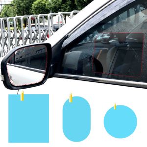 [AutoRobe] 2Pcs Car Rearview Mirror Rain-proof Film Anti-Fog Clear Protective Films Car Window Rain Protector Waterproof Stickers