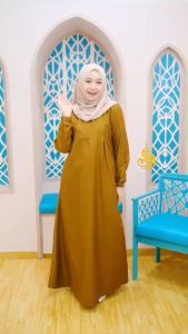 GAMIS POLOS DINAS PEMDA PDH PNS TOYOBO KHAKI TUA EXSLUSIVE ROZWAH/BAJU KERJA GURU ACEH MUSLIMAH/