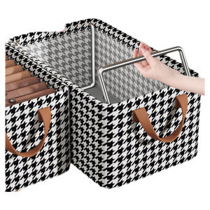 Foldable Fabric Storage Box Clothes Organizer for Home Closet Multi-Layered Storage Basket for Pants Underwear Sweaters Quilts