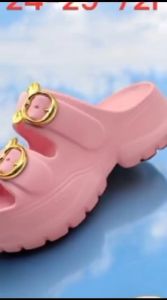 AzmaShop-Sandal Anak perempuan Sandal Wedges Terbaru Motif Ban Dua 2024