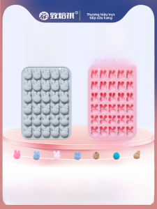 Mold Kẹo Dẻo Chocolat Baking Silicone Ice Cube Tray 30 Hộp 6 Loại Thỏ Nhỏ Đồ Dùng Nhà Bếp Chất Liệu Silicon Chống Dính