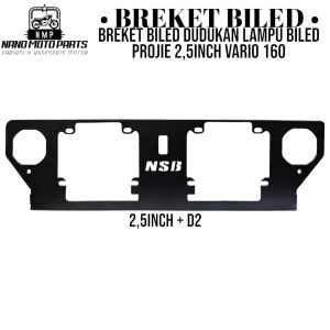 Breket Biled Dudukan Lampu Biled Projie 25Inch Plus D2 Vario 160