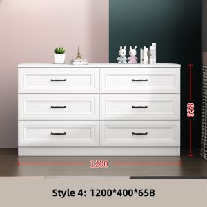 QIANGXIANG | Modern Minimalist White Storage Cabinet