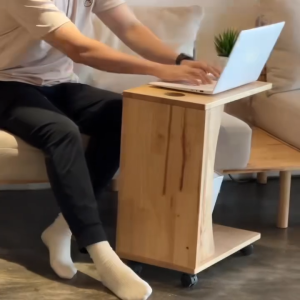 Pacman Signature 5133A Natural Movable Stand/Side Table/Working Table/Laptop Table/SNN SNW