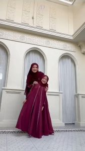 NAUREEN KIDS DRESS CANTIK ELEGAN ANAK PEREMPUAN BAHAN Crinkle Aplikasi Swarovski