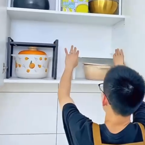❣️SPACEIDEAS❣️ 1/2 Tiers Expandable Organizer Rack Cabinet Organizer Rack Countertop Organizer Rack Kitchen Shelf Kitchen Rack Dishes Storage Rack Cups Organizer Rack Desktop Organizer Rack Under Sink Organizer Rack Pan and Pot Storage Rack