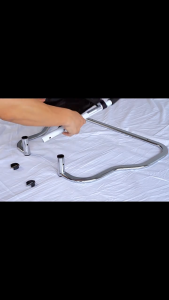 HANA Height Adjustable Hand Bed Rail for Elderly Senior with Anchor Strap Stainless Steel Bed Assist Bar Handle Safety Hand Rail